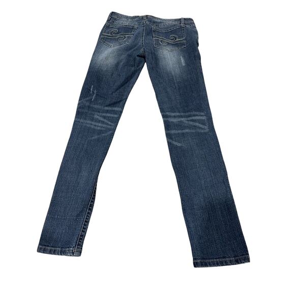 Candie's Bootcut Jeans Juniors Size 5 32x32 Distressed Stretch - Picture 9 of 13